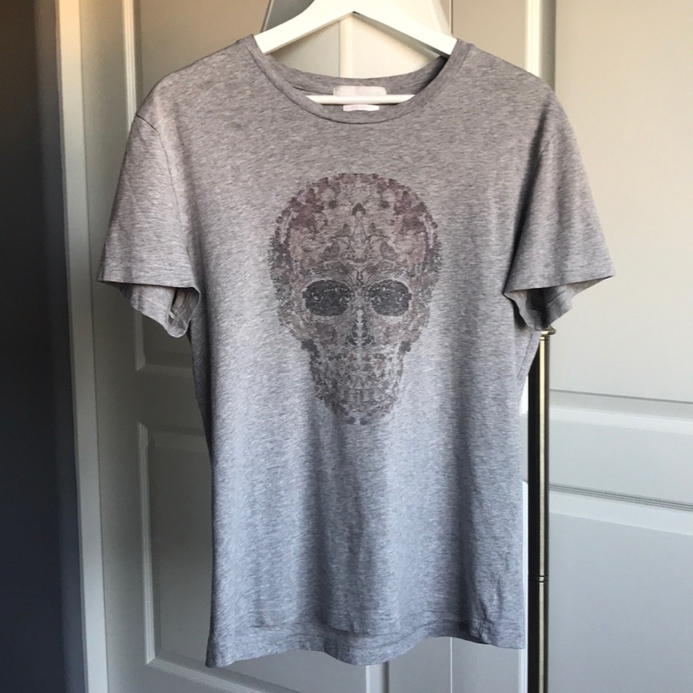 Alexander McQueen Floral Skull Print T-shirt